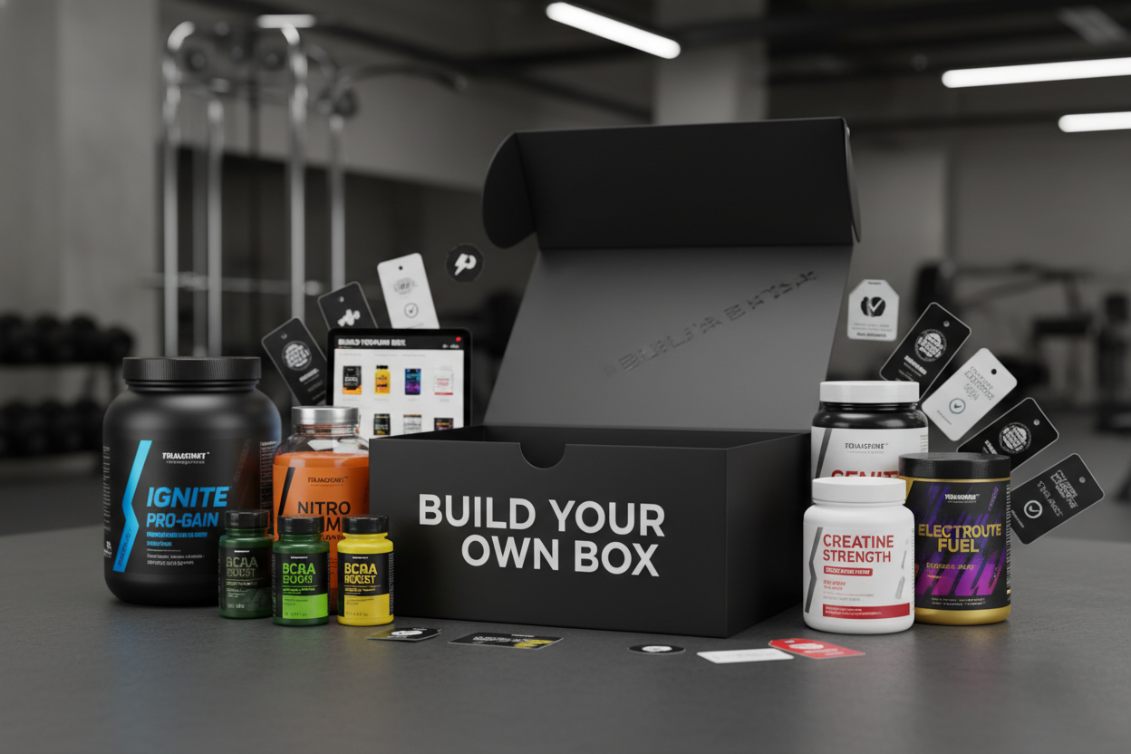 BUILD YOU OWN BOX, GYM SUPPLEMENTS